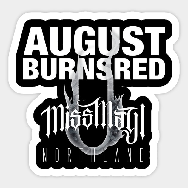 August Burns Red Northlane Sticker by Maison Nuit